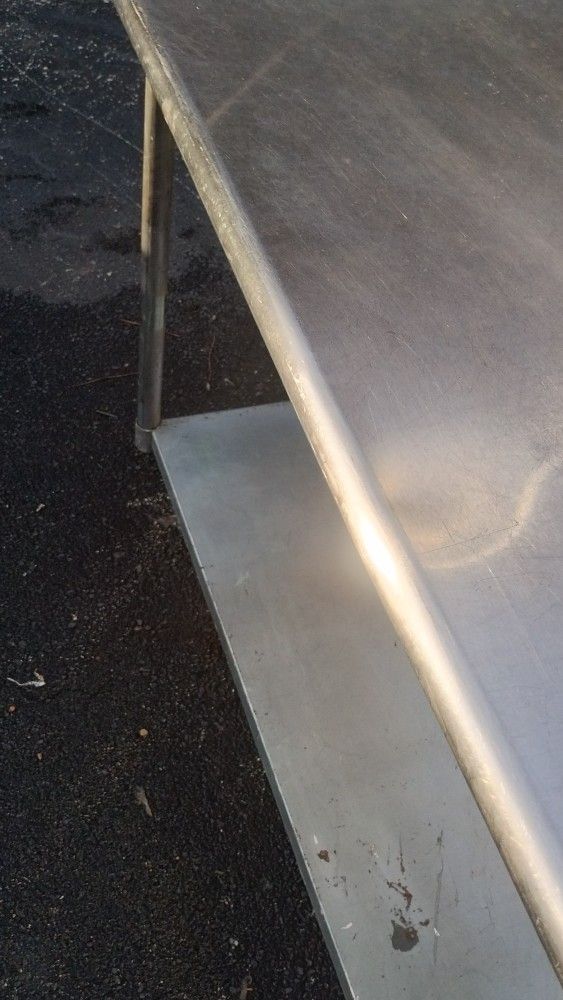 6 Ft Stainless steel Work Or Restaurant Table