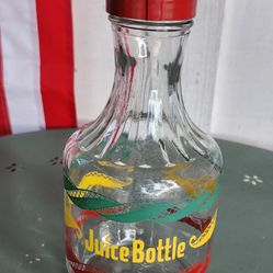 Vintage Douglas Glass Juice Bottle 