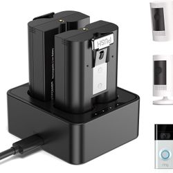 FirstPower 2 Pack 6040mAh Replacement Battery for Ring Doorbell