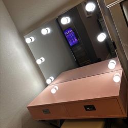 Pink Makeup Vanity