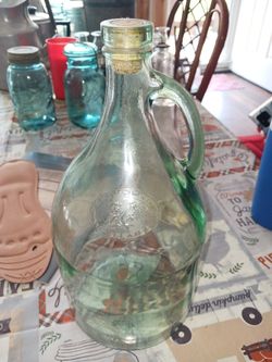 Very Old Gallon Jar With Cork