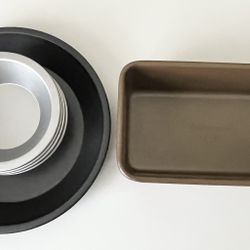 Baking Pan Set - Round Pie Pans & Loaf Pan