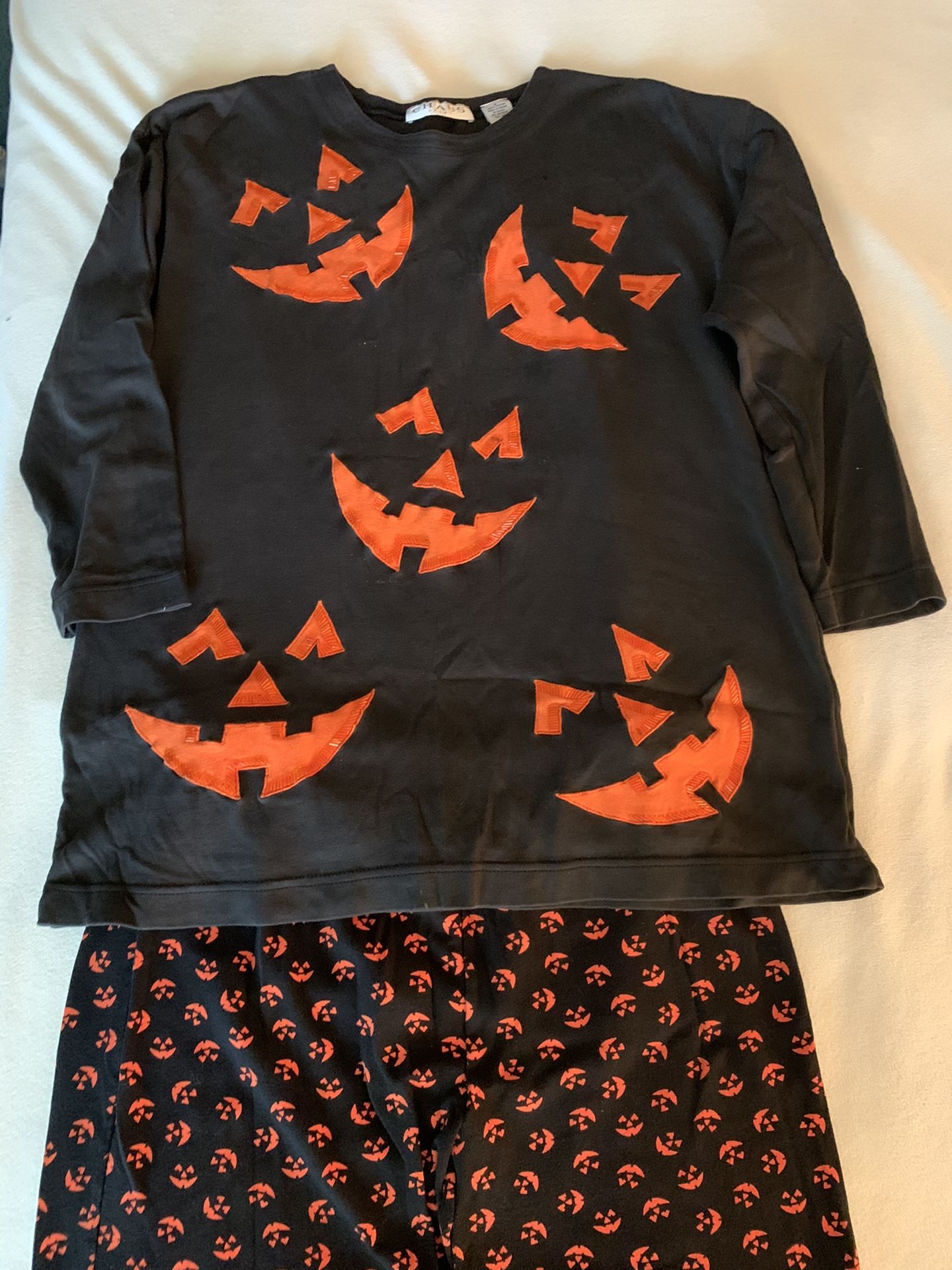 Jack O’Lantern faces leggings and top 🎃🎃