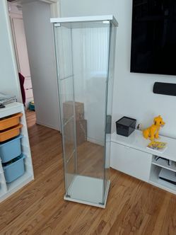 IKEA Detolf White Glass Cabinet