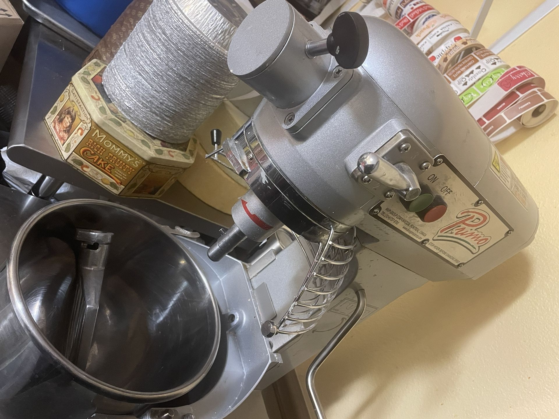 Primo 20qt Commercial Stand Mixer & Steel Table