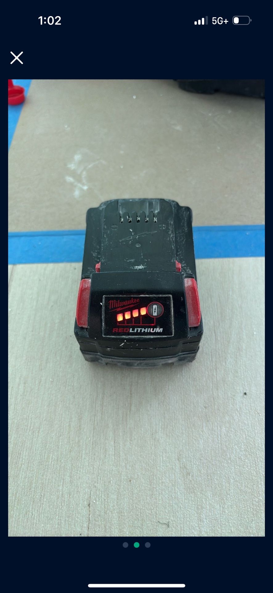 Milwaukee 5Ah Used Battery Pack