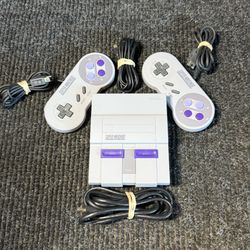 Nintendo Super NES Mini Classic Edition Control Deck 2 Controllers W Power Cord