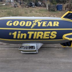 Inflated Goodyear Blimp Advertising Balloon – 23" #1 in TIRES Promo Display Airship

