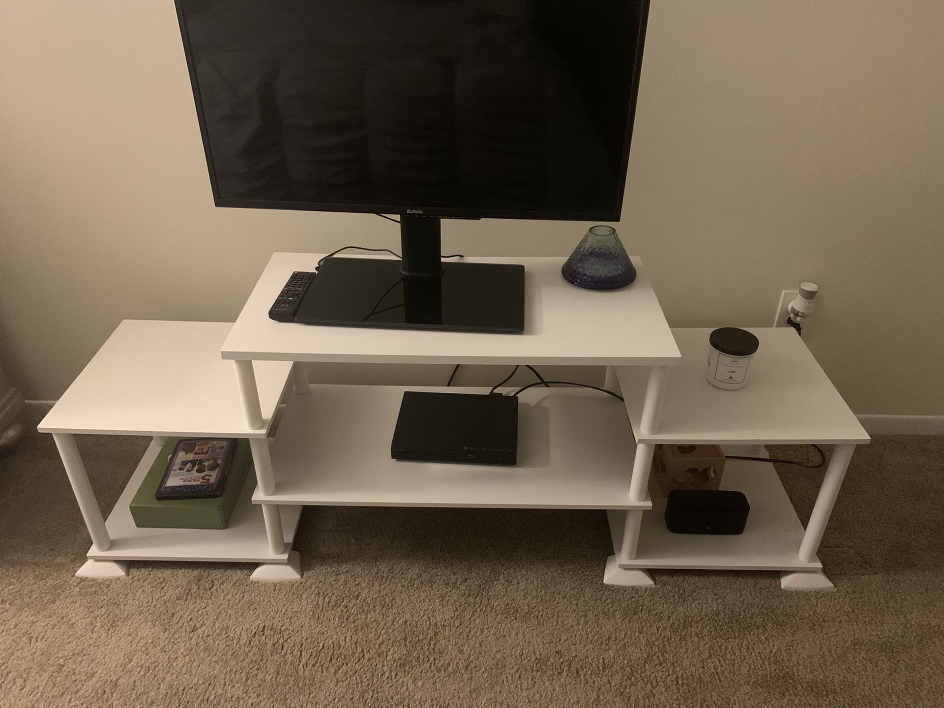 TV stand- 3 cube No-Tool Assembly