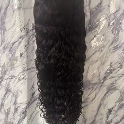 Deep Wave transparent 250 % density 13x4  Hd Lace Front Wig For Women.28 inches