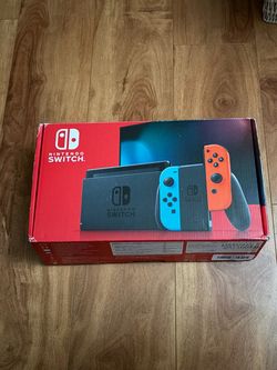 Nintendo Switch with Neon Blue and Neon Red Joy-Con (HAC-001)
