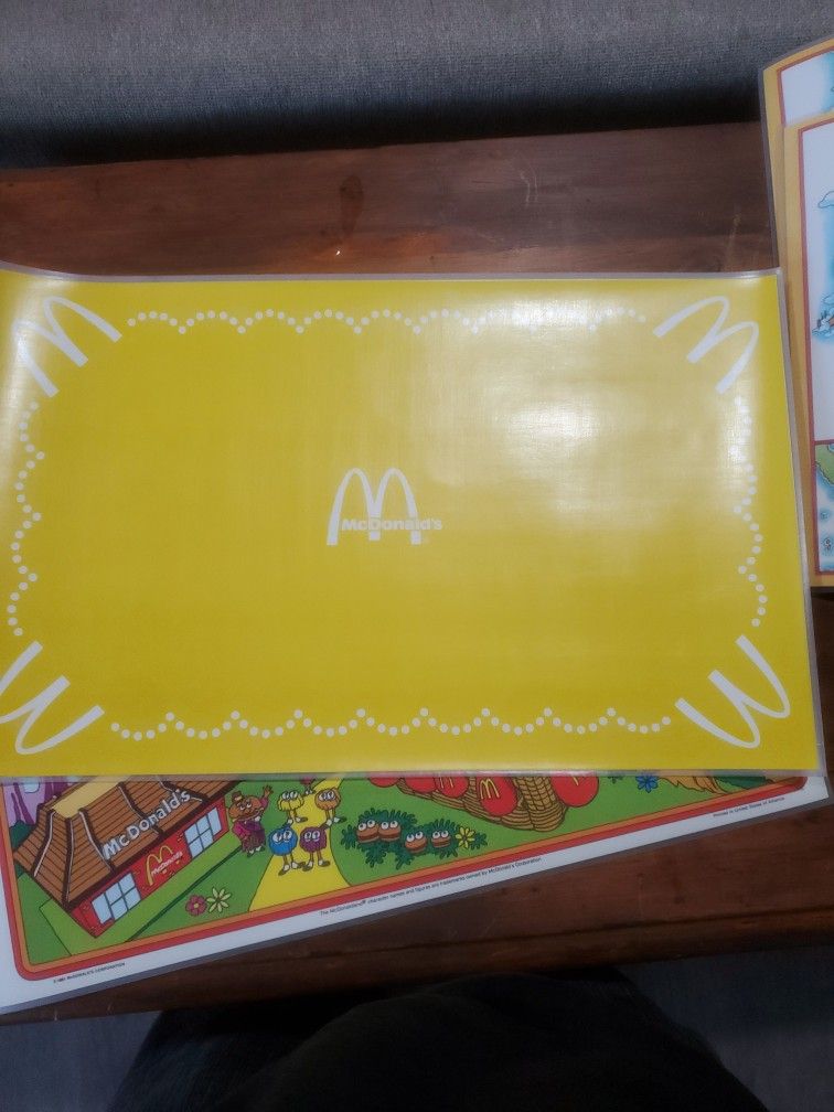 80's Vintage McDonalds Placemats New And Unused for Sale in WA OfferUp