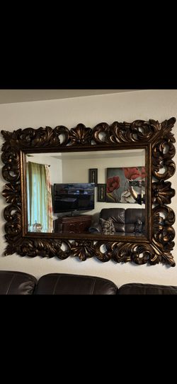 Hermoso Espejo Grande De Casi 5 Pues De Grande