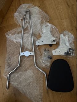 Tall Backrest Sissy Bar For Harley Touring Electra Glide Road King 1(contact info removed)