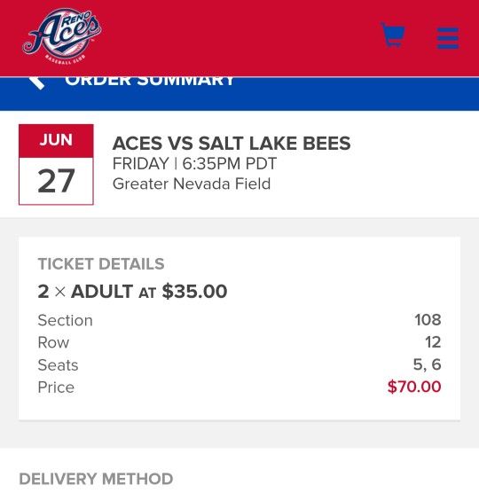 Reno Aces Tickets