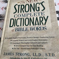 Strongs Complete Dictionary Of Bible Words