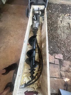Mini Excavator Auger Attachment 8”