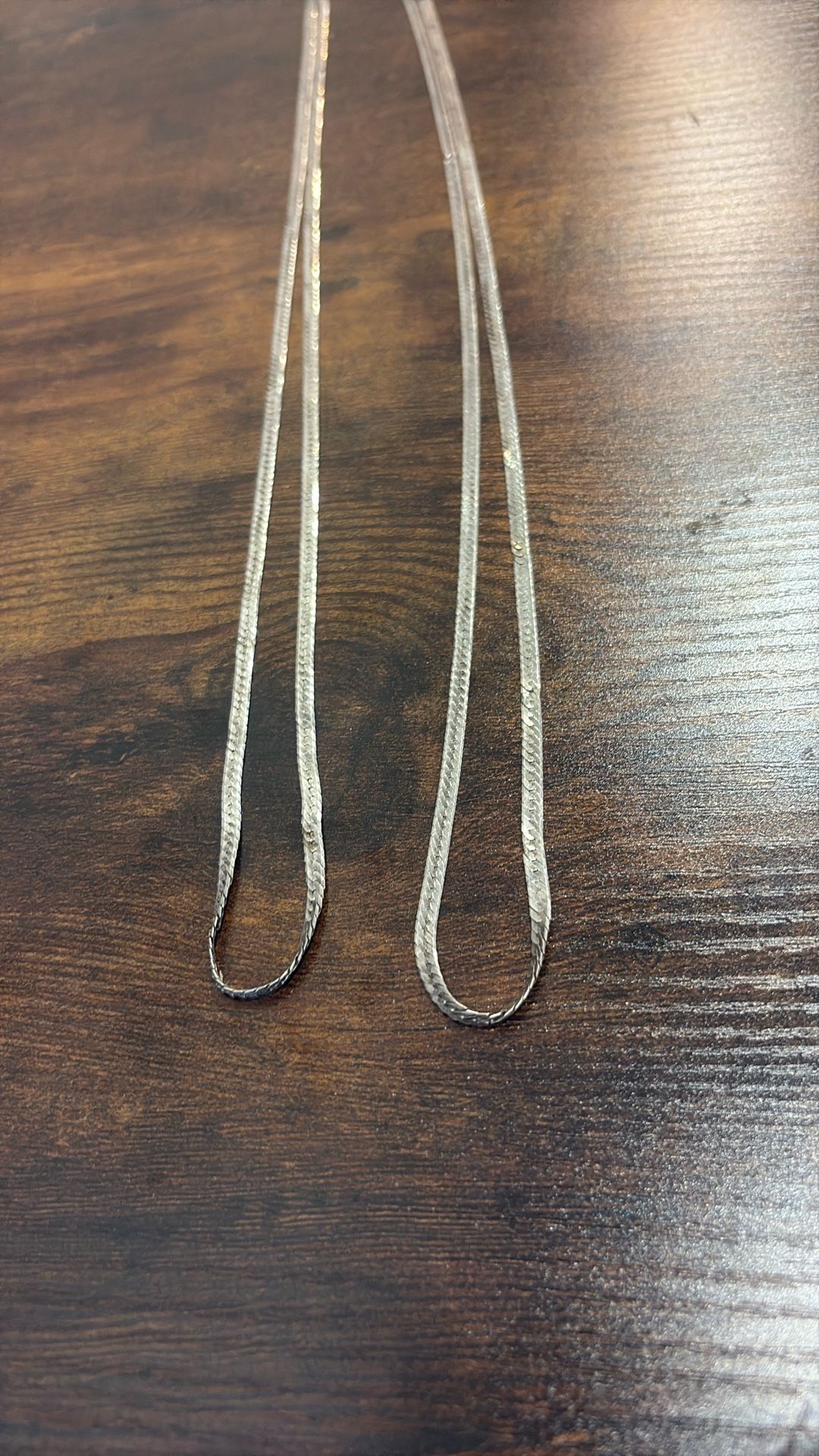 2 9.25 Silver Chains