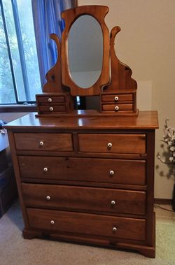 Solid wood dresser