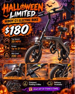 🚲 HIBOY C1 FOLDING ELECTRIC BIKE — ONLY $180! 💥