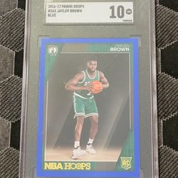 2016-17 Panini NBA Hoops Blue Jaylen Brown #263 Rookie RC SGC Gem Mint 10 Pop 1 