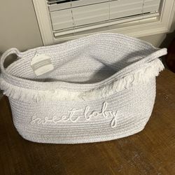 Beige Storage Baby Basket 