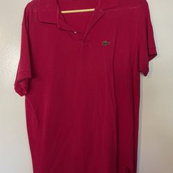 Vintage pink men’s polo Lacoste shirt
