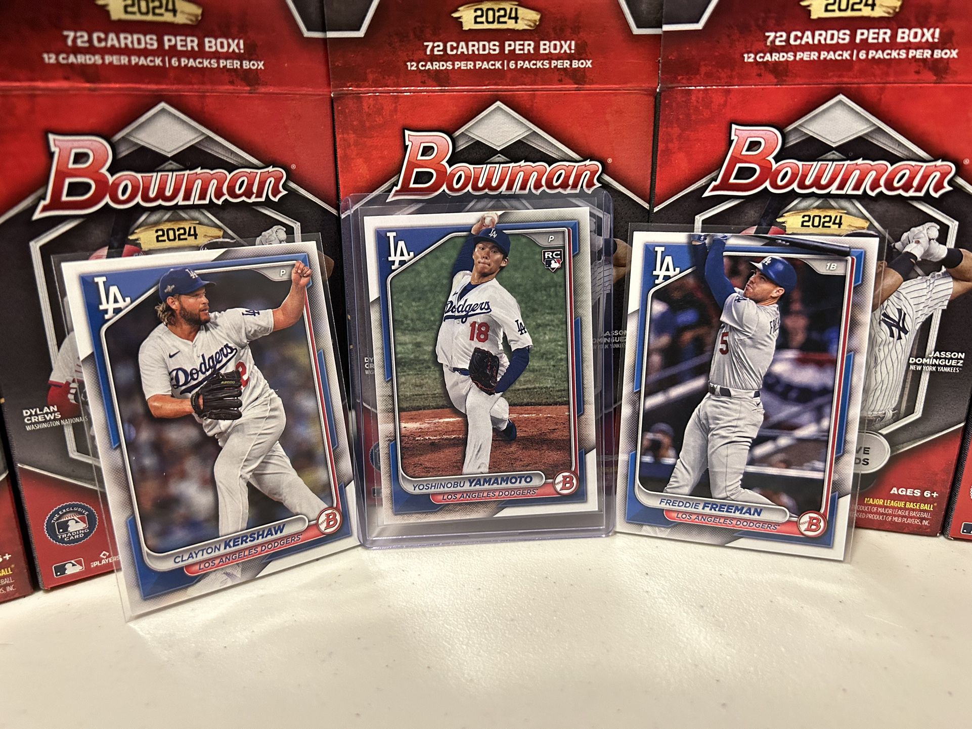 2024 Bowman Baseball Cards (3 Total) • LA Dodgers
