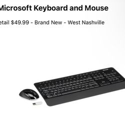 Microsoft Keyboard and Mouse (wireless)