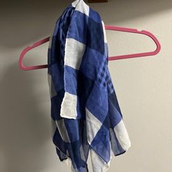Banana Republic Blue and White Scarf