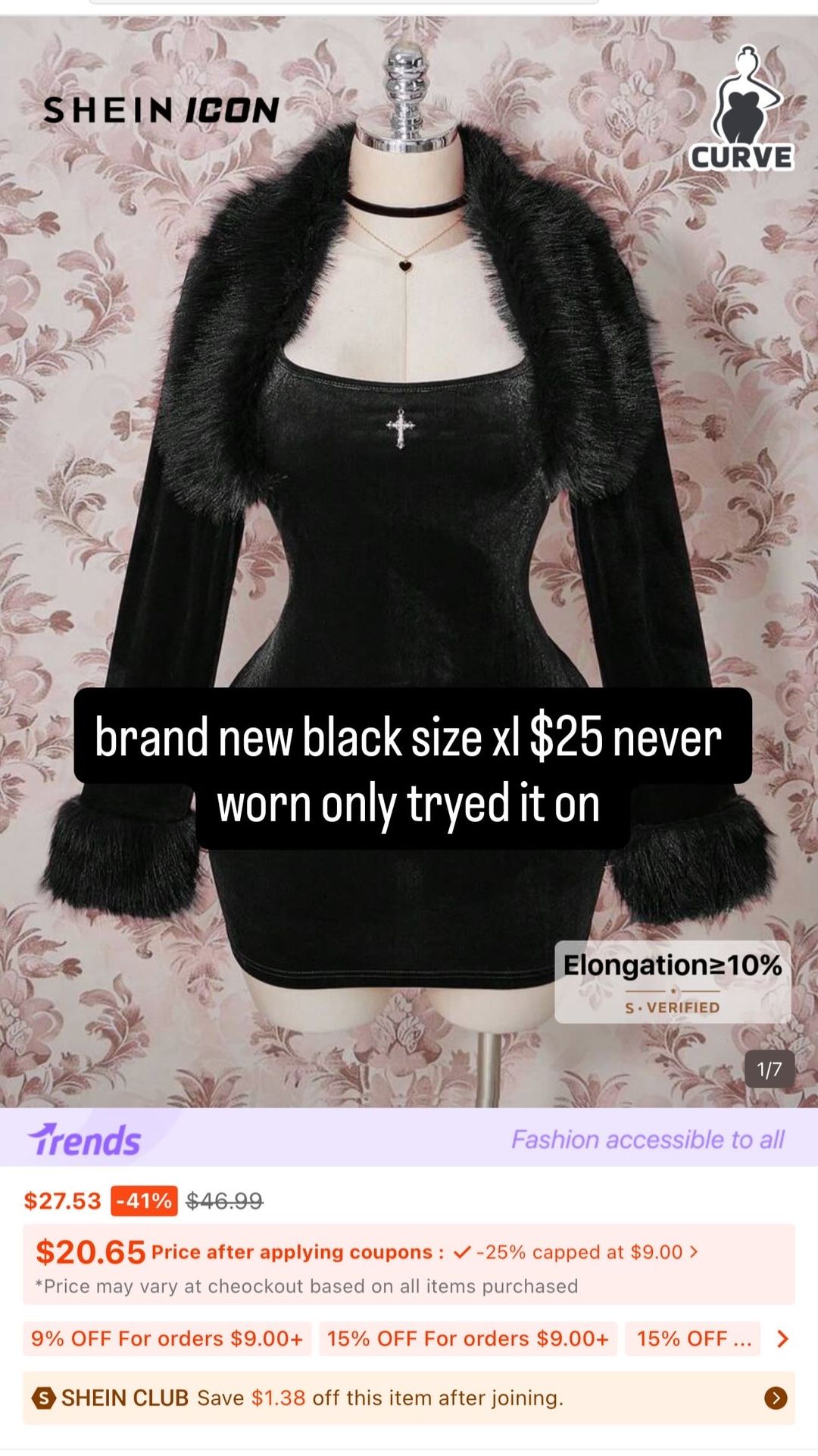 black dress with cropped sweater