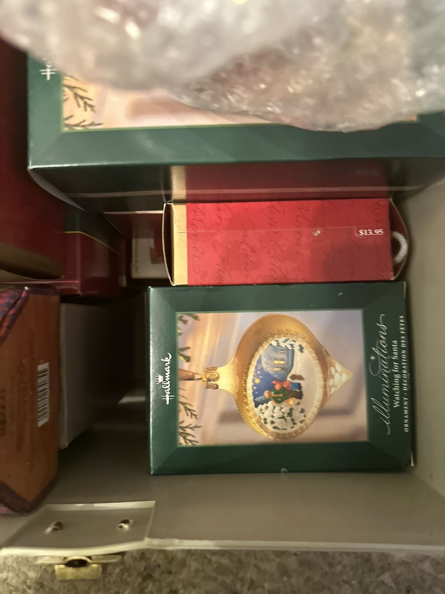 Collection Of Disney Grolier & Hallmark Christmas Ornaments 