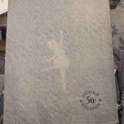 Vintage 1945 SONJA HENIE with her HOLLYWOOD ICE REVUE Souvenir Program Gold Gilt