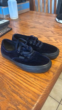 Vans Authentic Velvet, Navy/Black Women 6.5, Men 5.0