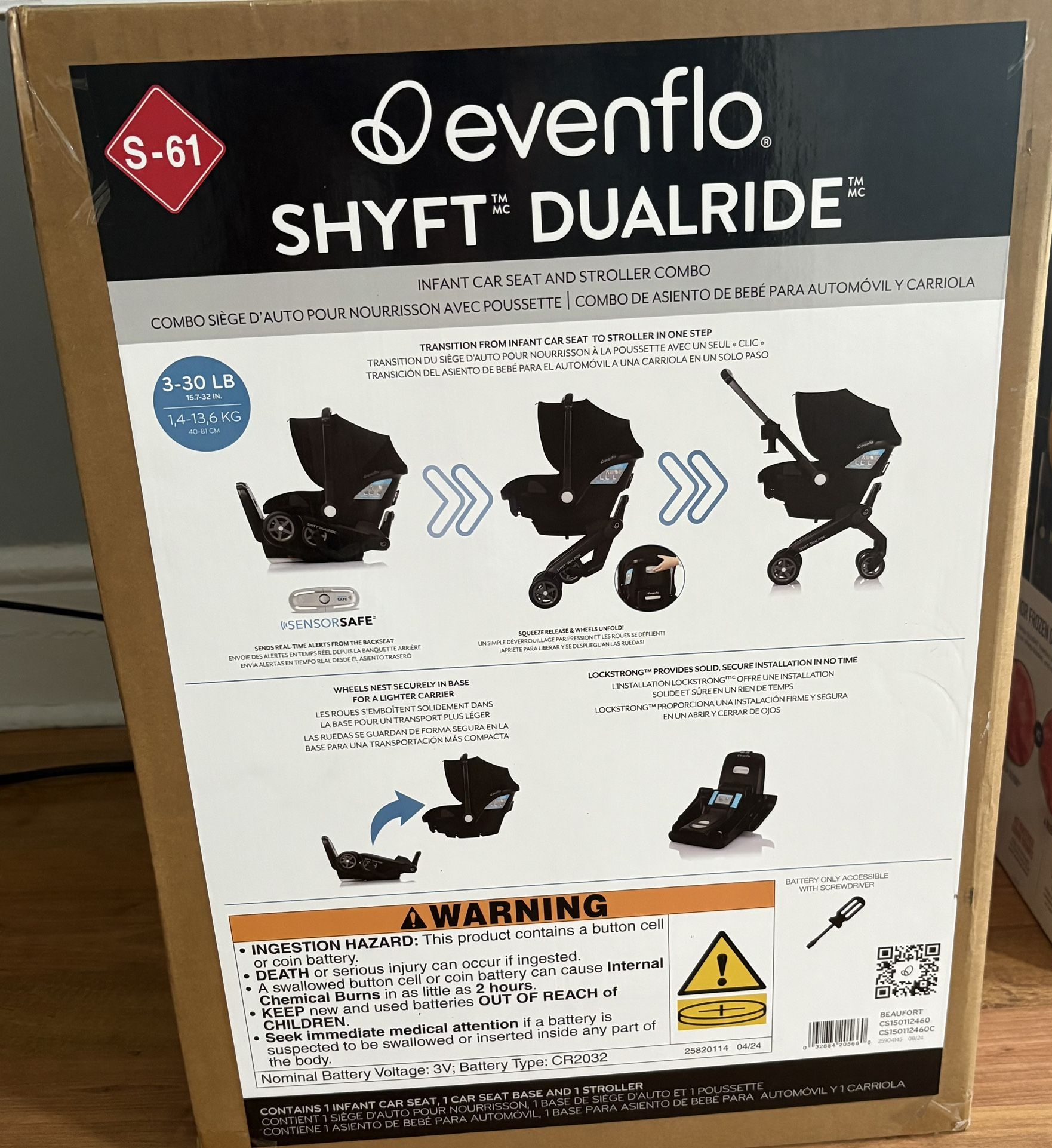 Shyft DualRide Infant Car Seat and Stroller Combo (Beaufort Black)