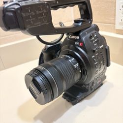 Canon EOS C100 (Used Good Condition) With A DJI RS 4 Pro Gimbal Stabilizer