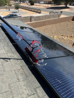 Solar Panels: Pressure Wash: