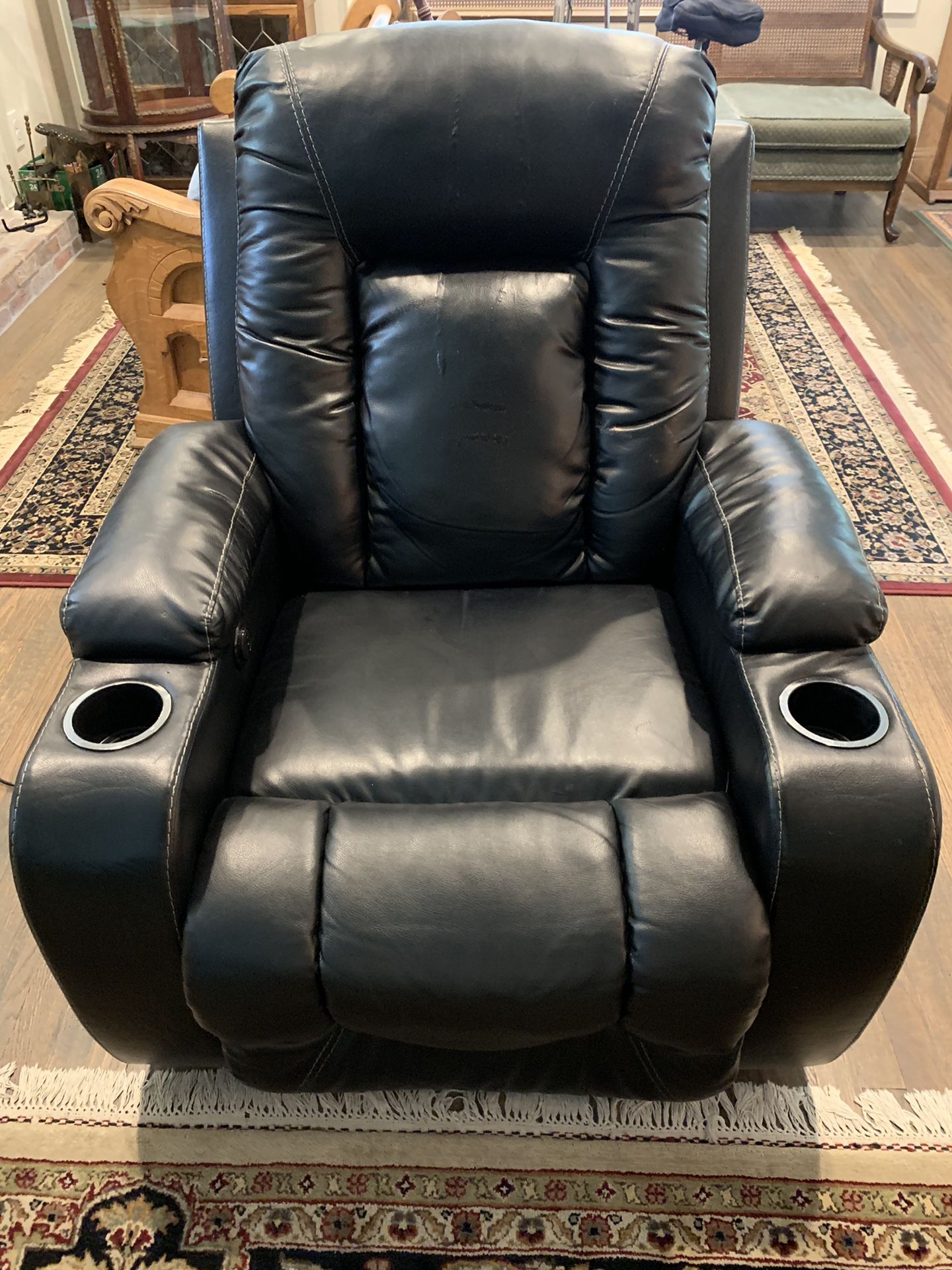 Ashley furniture electric leather recliner