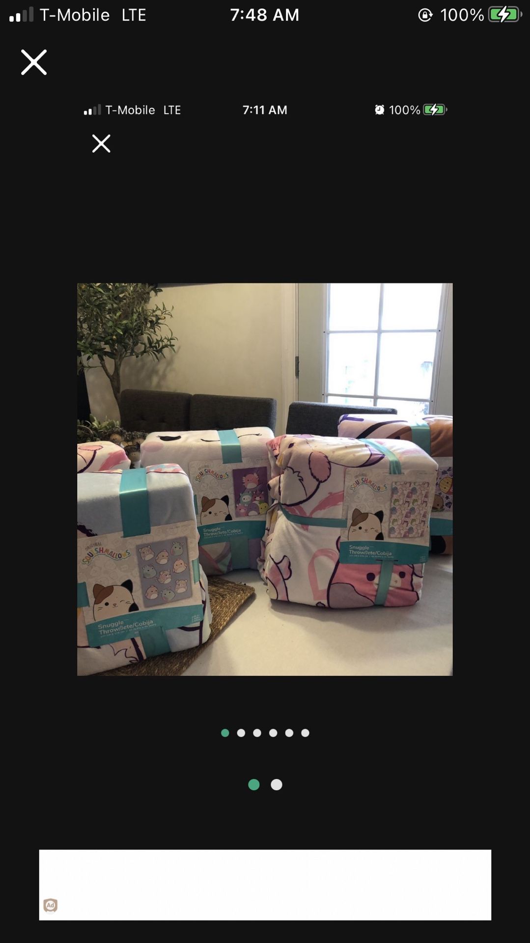 Blanket Squish Mallow New $20