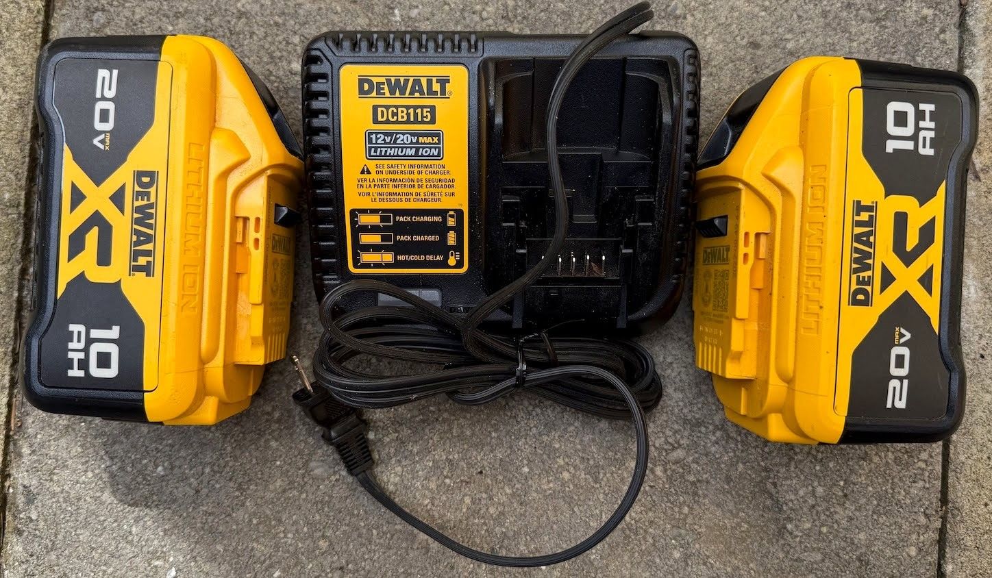 Brand New Dewalt 20 Volt 10 Amp Batteries And Charger