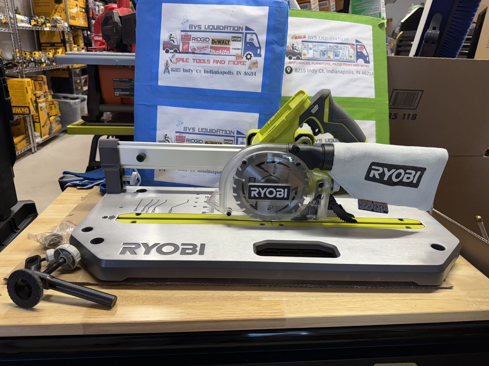 RYOBI ONE+ 18V 5.5in. Cordless Flooring Saw with Blade (Tool Only) Price-115$