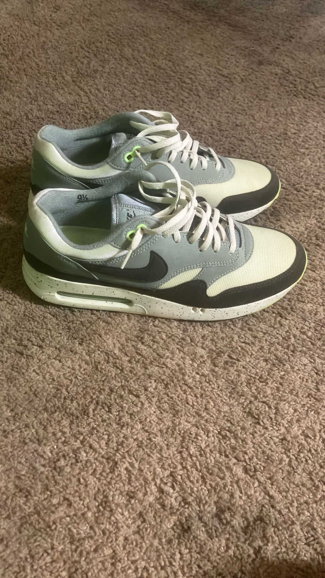 Nike Air max1’86 OG GOLF 9.5 SEA GLASS/SEQUOIA MICA GREEN LIME BLAST