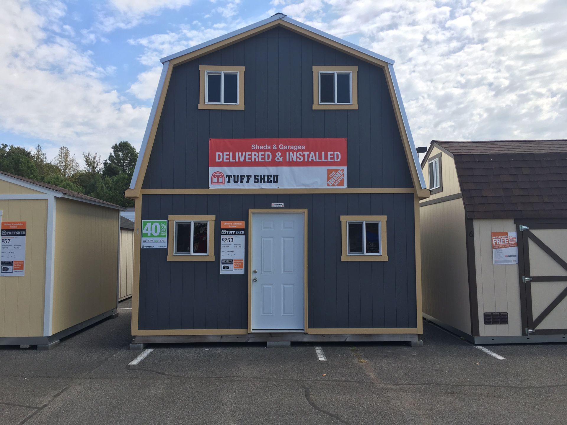 Tuff Shed model TB 800. 16 x 16. Was $16,178. Now $$9707. Save $6471! Includes delivery and installation.