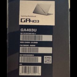 GA403 Gaming notebook
