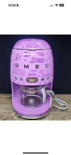 L.A. Lakers Smeg Limited Edition Drip Filter Coffee Maker New In Box