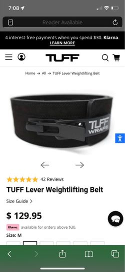Tuff wraps lever lifting belt
