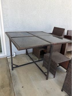 Patio table and chairs