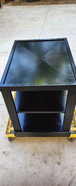 Solid Dark wood end table