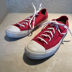 mens red converse size 10