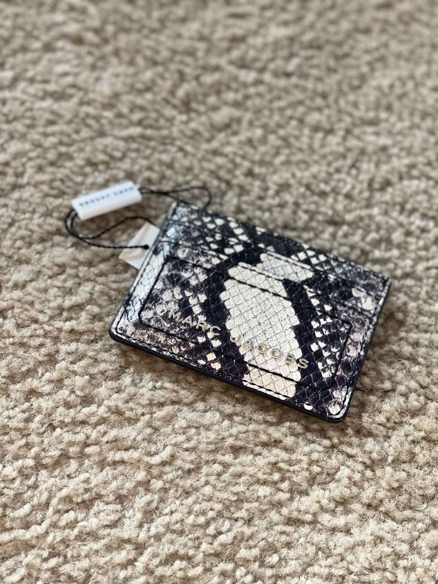 MARC JACOBS snakeskin print card holder